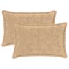 vidaXL Capa almofada 2 unid. HOUTEN Creme 50 x 70 cm