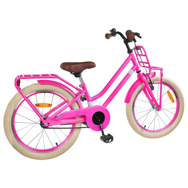 vidaXL Bicicleta Infantil 20 Polegadas para 6-11 Anos Rosa Escuro