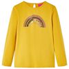 T-shirt de manga comprida para crian&ccedil;a cor ocre 116
