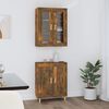 vidaXL Arm&aacute;rio alto 69,5x34x180 cm madeira processada carvalho fumado