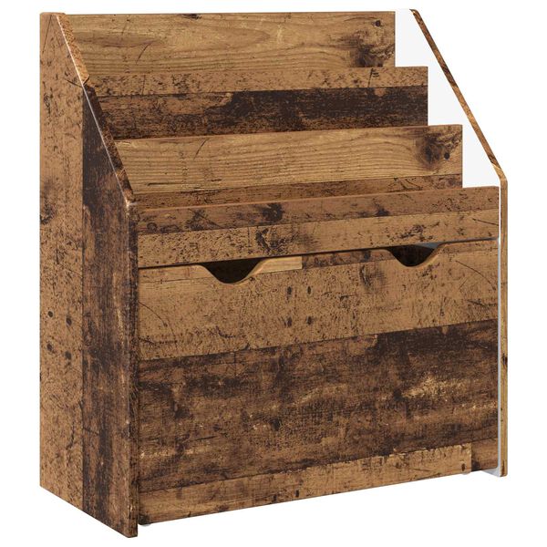 vidaXL Estante Infantil com gaveta Madeira antiga 60 x 29,5 x 69 cm