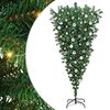 vidaXL &Aacute;rvore de Natal Artificial Pr&eacute;-iluminada de Cabe&ccedil;a para Baixo com Conjunto de Bolas