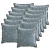 vidaXL Capa almofada 12 pcs HOUTEN Azul-Claro 40 x 40 cm