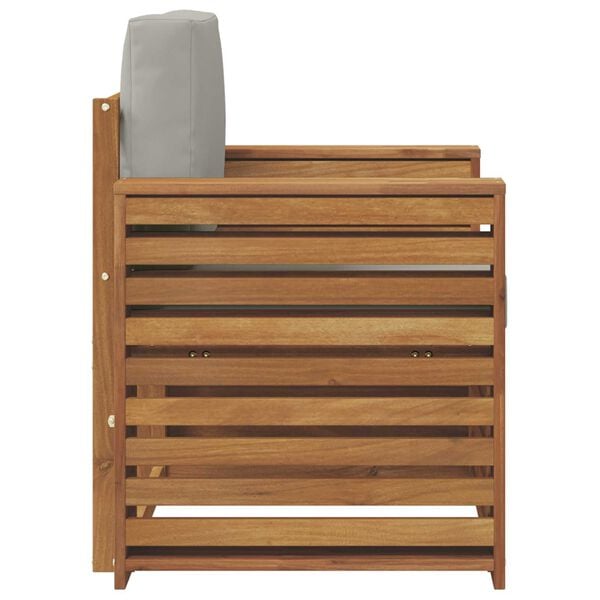 vidaXL Conjunto de Sof&aacute;s para Exterior Natural 79 x 63 x 73 cm