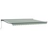 vidaXL Toldo Retr&aacute;til El&eacute;trico Verde, Branco, Antracite 4 &times; 3,5 m