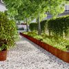 vidaXL Bordas de relvado 10 pcs 25x103 cm a&ccedil;o corten flex&iacute;vel