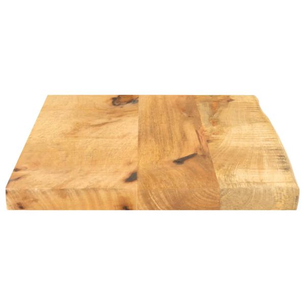 vidaXL Tampo de mesa c/ borda viva 60x30x3,8cm mangueira &aacute;spera maci&ccedil;a