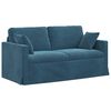 vidaXL Sof&aacute; Azul 158 x 78 x 80 cm Veludo
