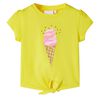 T-shirt de crian&ccedil;a amarelo 128
