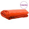 vidaXL Lona 650g / m&sup2; Laranja 1,5 x 2,5 m Lona com revestimento em PVC