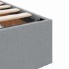 vidaXL Cama com arruma&ccedil;&atilde;o e colch&atilde;o Cinzento-claro 200 x 200 cm