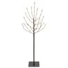 vidaXL &Aacute;rvore de Natal LED Preto 120 cm A&ccedil;o 100 LED