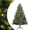 vidaXL &Aacute;rvore de Natal Artificial Articulada 300 LEDs Verde 210 cm