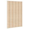 vidaXL Vitrine de colecionador de madeira com 90 compartimentos 50,5x4,5x79cm