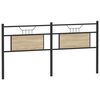 vidaXL Cabeceira de substitui&ccedil;&atilde;o 160 cm derivados madeira/a&ccedil;o carvalho sonoma