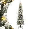 vidaXL &Aacute;rvore Natal artificial c/ 300 luzes LED e flocos de neve 210cm