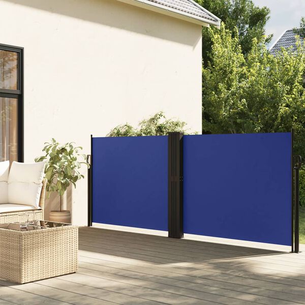 vidaXL Toldo lateral retr&aacute;til 140x1000 cm azul