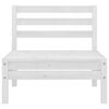 vidaXL 5 pcs conjunto lounge de jardim pinho maci&ccedil;o branco