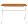 vidaXL Mesa de bistrô dobrável 100x54x71 cm acácia maciça e aço