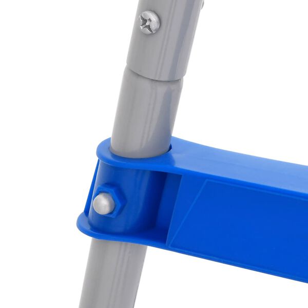 VidaXL Escada de piscina p/ piscina de superf&iacute;cie 84 cm a&ccedil;o e pl&aacute;stico