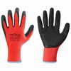 vidaXL Luvas de Trabalho 24 unid. Vermelho e Preto 9 / l