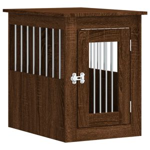 vidaXL M&oacute;vel casota para c&atilde;o derivados de madeira carvalho castanho