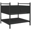 vidaXL Mesa de centro 50x50x50 derivados de madeira preto