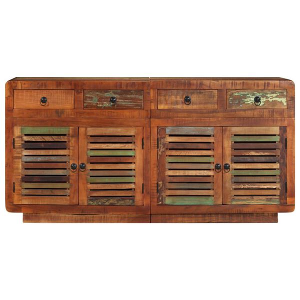 vidaXL Aparador de madeira recuperada maci&ccedil;a 150x35x75 cm
