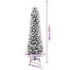 vidaXL &Aacute;rvore de Natal Artificial Branco 180 cm PVC, Metal e Pl&aacute;stico