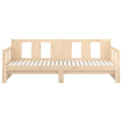 vidaXL Estrutura sofá-cama de puxar 2x(90x200) cm madeira pinho maciço