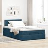 vidaXL Estrutura de cama otomana colch&atilde;o 120x200 cm veludo azul escuro