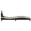 vidaXL Estrutura de cama sem colch&atilde;o Zadar couro artificial 90x190cm
