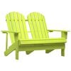 vidaXL Cadeira de jardim Adirondack 2 lugares abeto maci&ccedil;o verde