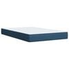 vidaXL Cama boxspring com colch&atilde;o 120x190 cm tecido azul