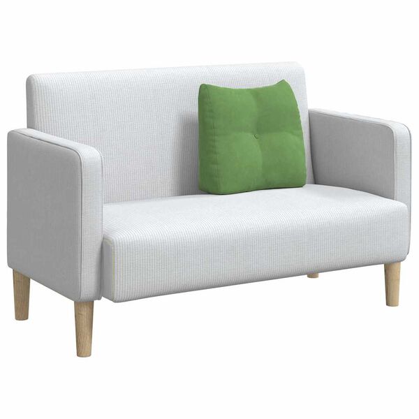 vidaXL Travesseiro para Costas Verde Claro 45 x 24 x 50 cm Veludo