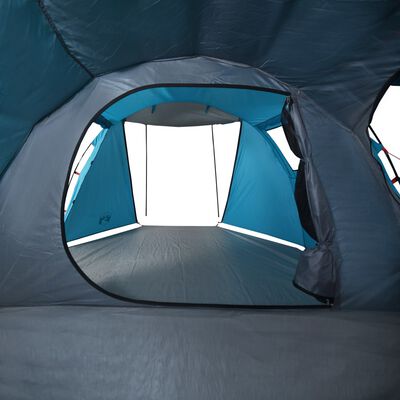 vidaXL Tenda de campismo túnel para 4 pessoas impermeável azul