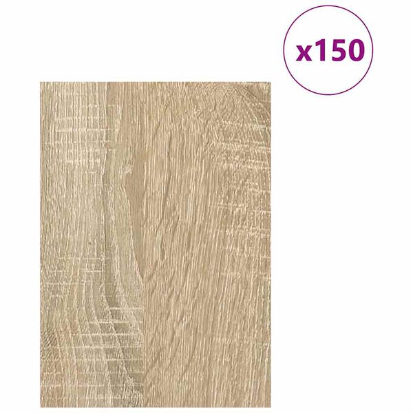 vidaXL Pain&eacute;is de Decora&ccedil;&atilde;o 150 pcs Carvalho Sonoma 21 x 30 x 0,27 cm