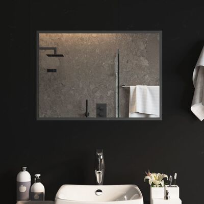 vidaXL Espelho de casa de banho com luzes LED 50x70 cm