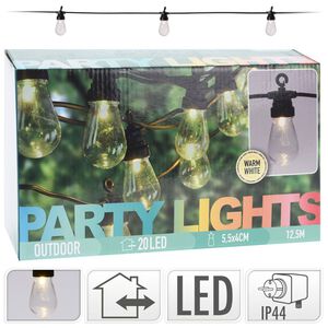 ProGarden Conjunto de ilumina&ccedil;&atilde;o festiva LED 20 l&acirc;mpadas 4,5 V