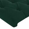 vidaXL Estrutura de cama sem colch&atilde;o 90x200 cm veludo verde-escuro