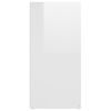 vidaXL Aparador 160x36x75 cm contraplacado branco brilhante