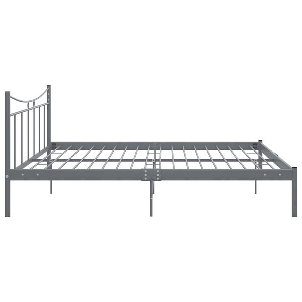 vidaXL Estrutura de cama metal 200x200 cm cinzento