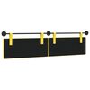 vidaXL Cabeceira Suspensa Liso Amarelo Claro 210 x 55 x 5 cm
