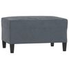 vidaXL Apoio de p&eacute;s 70x55x41 cm veludo cinzento-escuro