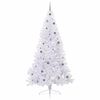 vidaXL &Aacute;rvore de Natal Artificial com 300 LEDs Branco 240 cm PVC e A&ccedil;o