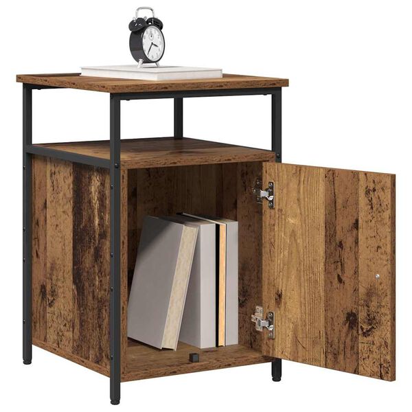 vidaXL Arm&aacute;rio de Cabeceira Madeira antiga Madeira processada