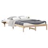 vidaXL Cama com Mesas Laterais Natural 160 x 220 cm