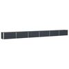 vidaXL Floreira Antracite 580 x 50 x 45 cm A&ccedil;o Galvanizado