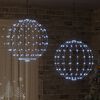 vidaXL Bola com 384 LEDs 2 pcs Branco frio 59,5 x 59,5 x 63 cm Metal
