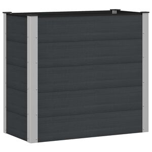 vidaXL Canteiro de jardim elevado Preto 100 x 50 x 91 cm